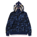 Blue gold shark double cap