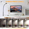 Desk Lamp Double-Headed Clip Lamp Led Learning Work Lamp Computer Lighting Damping Switch Desktop Lamp National Aa Level Illumination