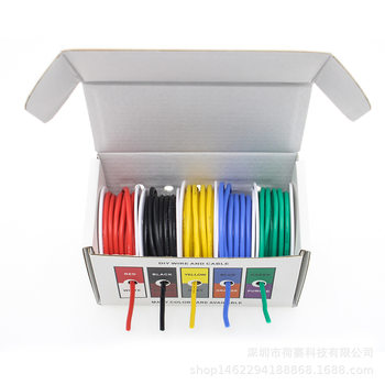 Extra Soft High Temperature Resistant Aircraft Model Silicone Wire DIY Tinned Copper Flexible Car Lithium Battery Wire and Cable 30-16Awg