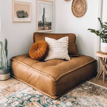 Original Piedmontese Italian Minimalist Sofa Tofu Block Living Room Free Combination Lazy Sofa Cocoa Order T&