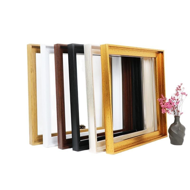 Wooden Inner Frame Blank Oil Painting Frame Decorative Painting Outer Frame Photo Frame Oil Painting Outer Frame 3.5cm Thick Frame-Free L-Shaped Picture Frame