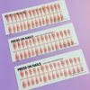 Semi-Finished Wearable Nail Blush Model, Whitening Pre-Made Nails, Thin Dog Tip, Long Oval, Short Oval, Hand-Sprayed Wholesale