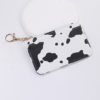 Amazon Cross-Border Cow Print Card Holder, Fashionable and Unique Small Wallet, Pu Keychain, Credit Card Coin Purse, Diamond Pattern