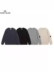 Cross-Border Stone Stone Autumn and Winter Carefully Selected High-Quality Correct Version Round Neck Casual Knitted New Pullover Sweater