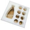 White Rutin Egg Foam Box Express Transportation Pearl Cotton Lining Bird Egg Foam Positioning Pearl Cotton Egg Tray