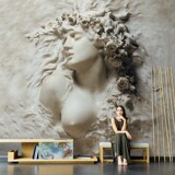 8D трехмерное изображение рельефная фреска абстрактное искусство настенные тканевые обои отель обои для гостиниц Скандинавская спальня фоновая стена