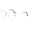 New retro metal plain glasses fashion Harajuku style glasses Korean style artistic round large frame glasses frame 3447