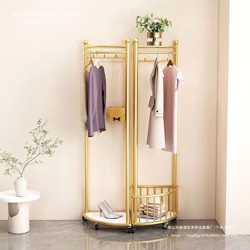 Corner Floor Coat Rack Household Bedroom Corner Hanger Simple Wall Storage Corner Coat Rack