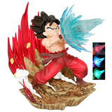 7 Dragon Ball Saiyan World Поединок Гоку против Вегеты на фоне волновой сцены Модель в коробке ручной работы