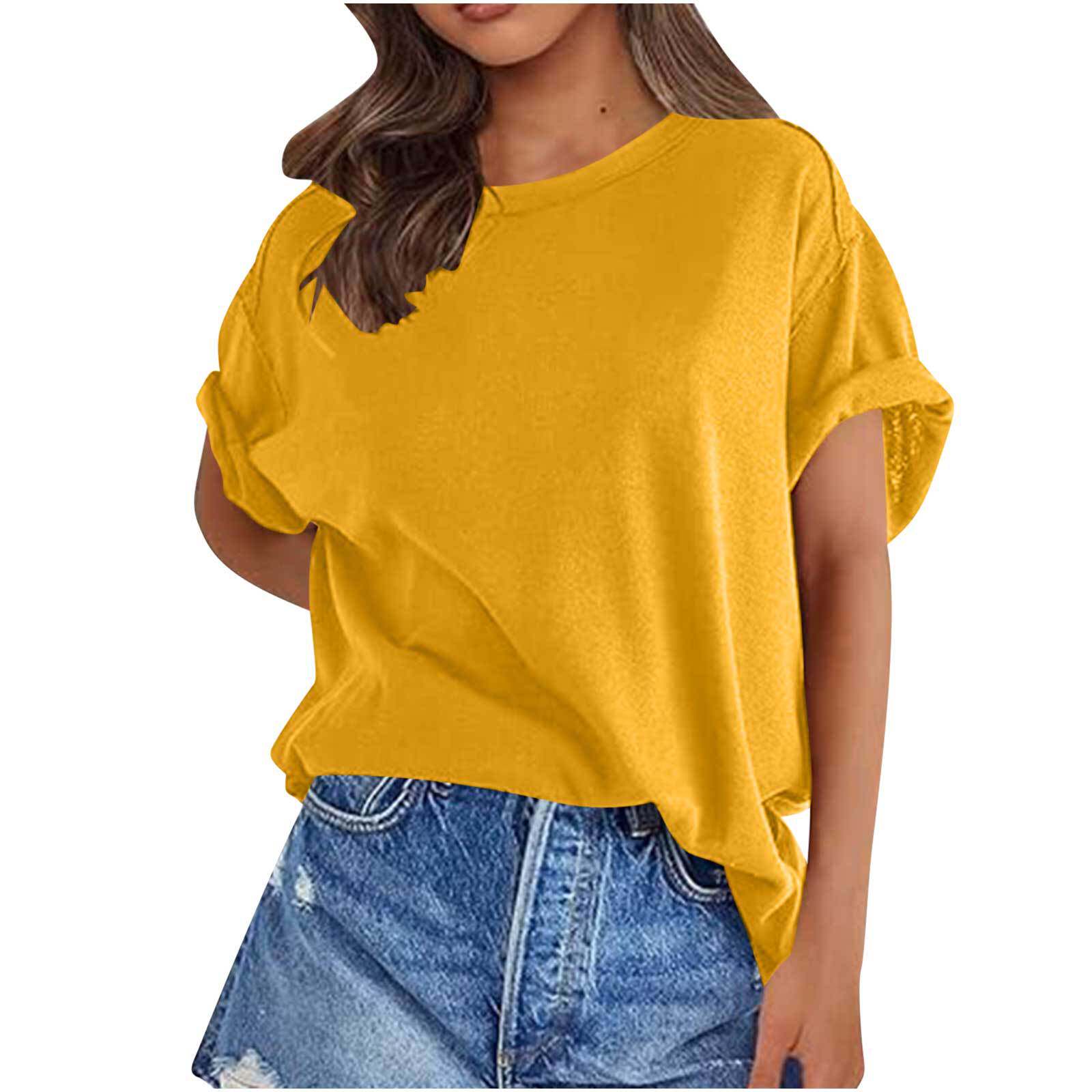 Mens Casual Short Sleeve T Shirt Solid Color Round Neck Loose Fit Plus Size Summer Activewear Wholesale Available