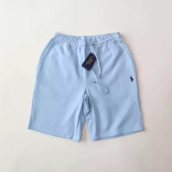 High-Quality Cross-Border Foreign Trade Rl Basic Solid Color Classic Embroidered Pony Logo Polo Casual Sports Shorts Five-Point Pants