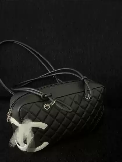 Xiaoxiang Kangpeng Black and White Genuine Leather Bowling Pillow Bag New Vintage Panda Color Underarm Shoulder Bag Fashionable Versatile
