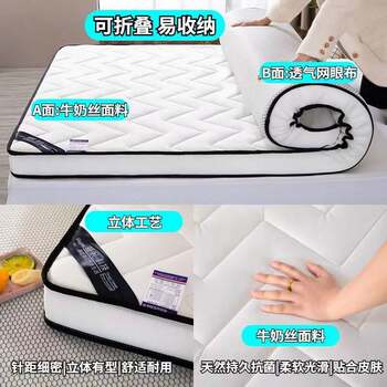 Thickened Latex Mattress Antibacterial Memory Mattress Tatami Student Dormitory Single and Double Sponge Cushion Bottom Cushion Quilt