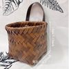 Imitation Rattan Hand-Woven Onion, Ginger, and Garlic Storage Basket, Wall-Mounted Storage Basket for the Entrance, Home Flower Arrangement Basket