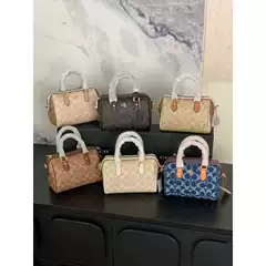 Kou C's New Retro Rowan18 Mini Boston Women's Bag, Shoulder Crossbody Handbag, Versatile Classic Pillow Bag