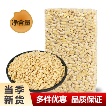 Northeastern Pine Nuts Large Particles Original Wild Pine Nuts 5g Raw Newly Shelled Fresh Bulk Pine Nuts Small Package