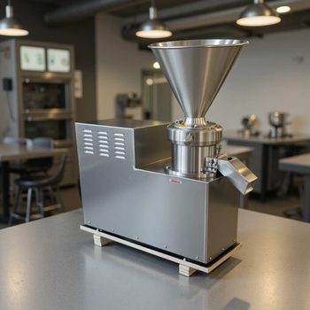 Paste Grinder, Food Paste Automatic Grinding Machine, Commercial Horizontal Colloid Mill Almond Paste Grinder, High Power