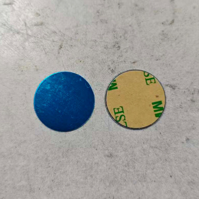 引磁片厂家手机支架配件圆形长方形黑色磁吸贴片感应灯铁片带背胶