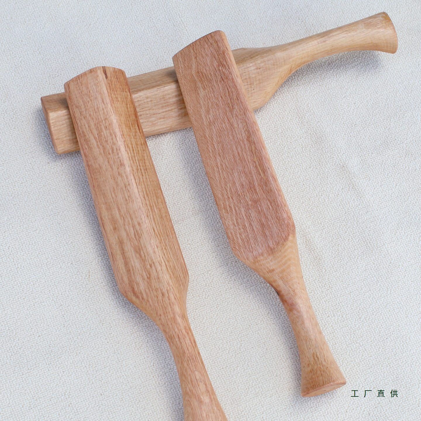 Old-Fashioned Laundry Stick Solid Wood Laundry Stick Household Thickeneded Solid Wood Washboard Household Size