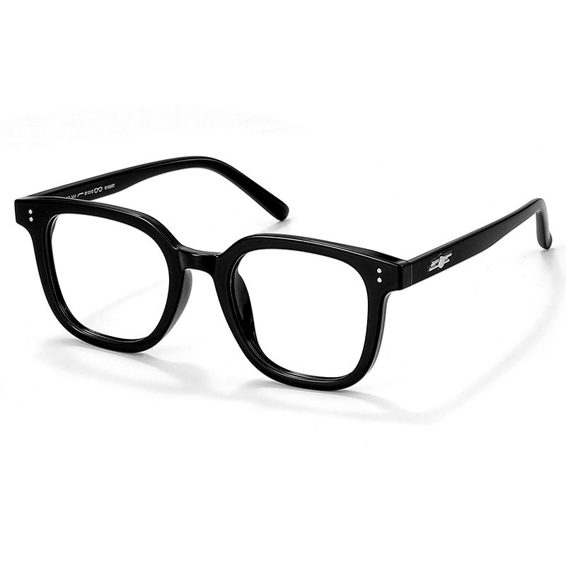 Black-rimmed glasses anti-blue tr90 frame plain-looking glasses women's 8019 Danyang glasses myopia men's wholesale net red frames