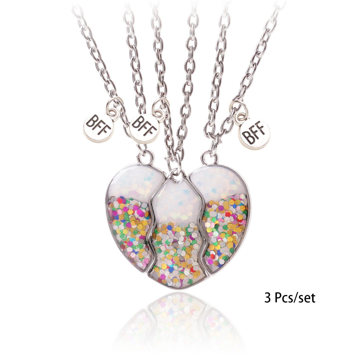 厂家供应儿童项链海豚滴油创意磁铁拼接爱心项链 拼接爱心礼物