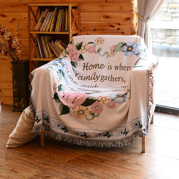 Export Single and Double Sofa Cushions, Floral Wreaths, Pure Cotton Thread Blankets, Tablecloths, Cover Towels, Tapestries, Bay Window Mats, Carpets, American-Style Home Decor