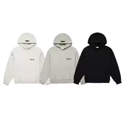 Essentials-Ss22 - Front and Back Printed Velvet Pullover Hoodie Hoodie Trendy Brand Sweatshirt