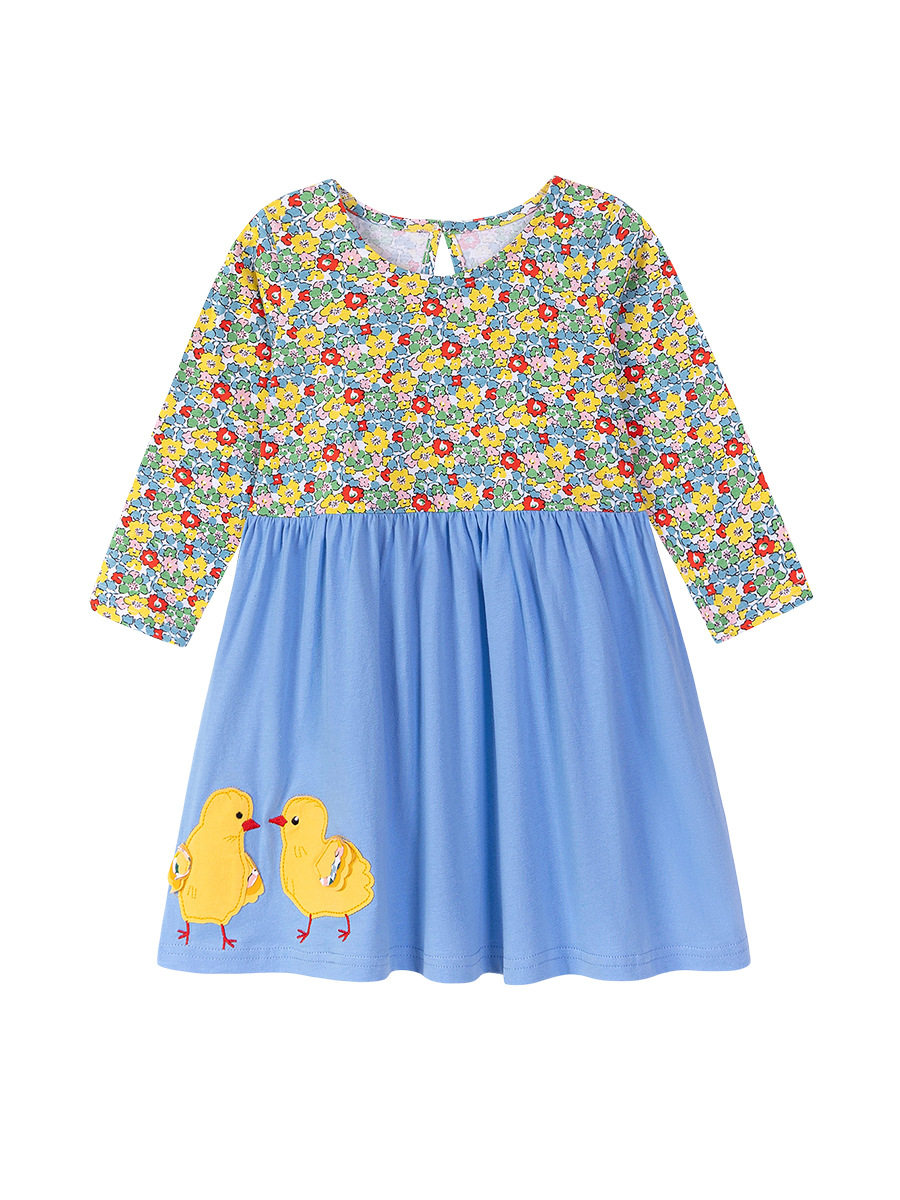 Girls' Dress Wholesale, New Autumn Style Cotton Kids' Dress