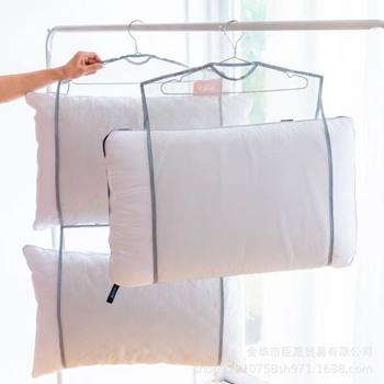 Hot-Selling Single-Layer and Double-Layer Pillowcase Drying Rack from the Source Factory, Windproof Household Pillow Drying Net Clothes Rack