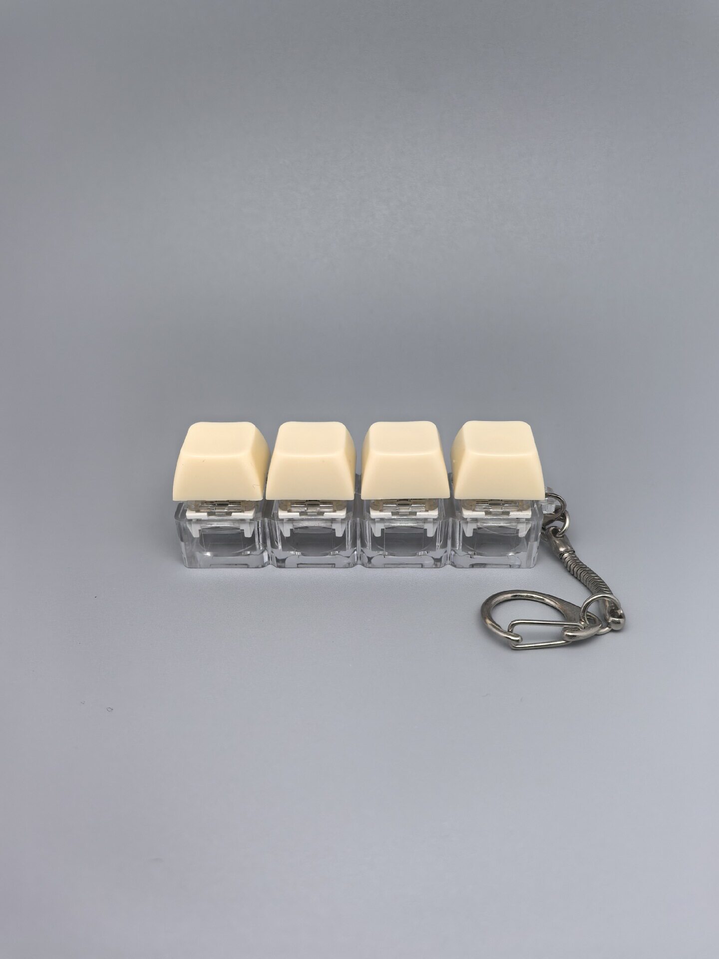 四键马卡龙按键解压玩具钥匙扣键盘办公摸鱼按键解压玩具跨境