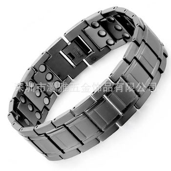 Manufacturer Specializes in Stainless Steel Magnetic Bracelets, Titanium Steel Energy Health Care, Cross-Border Amazon Men's Titanium Steel Energy