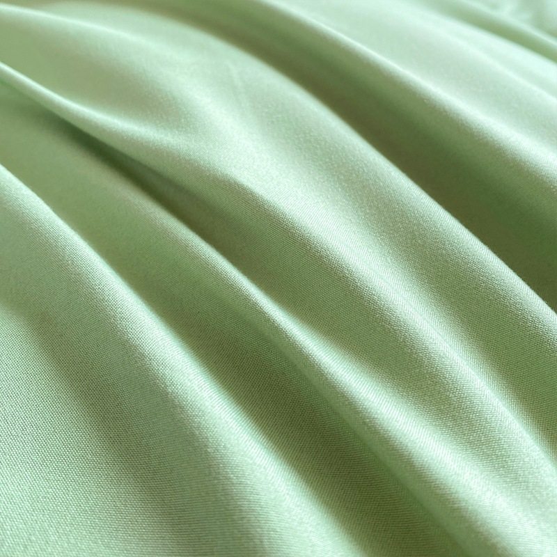 High-looking isn simple solid color washed cotton double-piece bed sheet student three or four-piece set naked sleeping double quilt cover wholesale