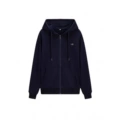 Navy blue zipper embroidered fish
