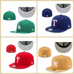 Dodge LA Baseball Cap Men's and Women's Trendy NY Yankee Hat Embroidered Sun Hat American Baseball Team Flat Size Cap