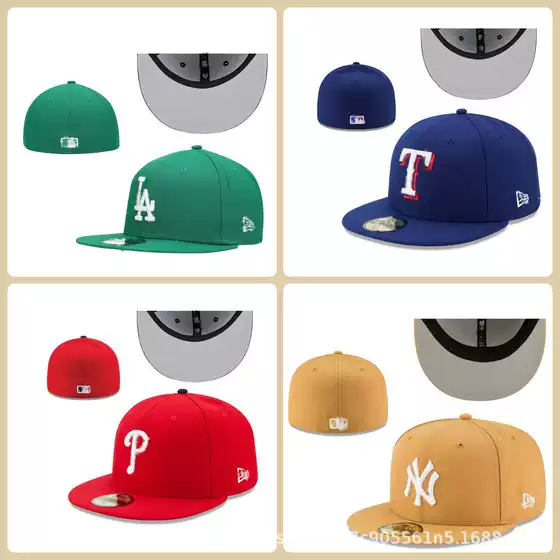 Dodge LA Baseball Cap Men's and Women's Trendy NY Yankee Hat Embroidered Sun Hat American Baseball Team Flat Size Cap