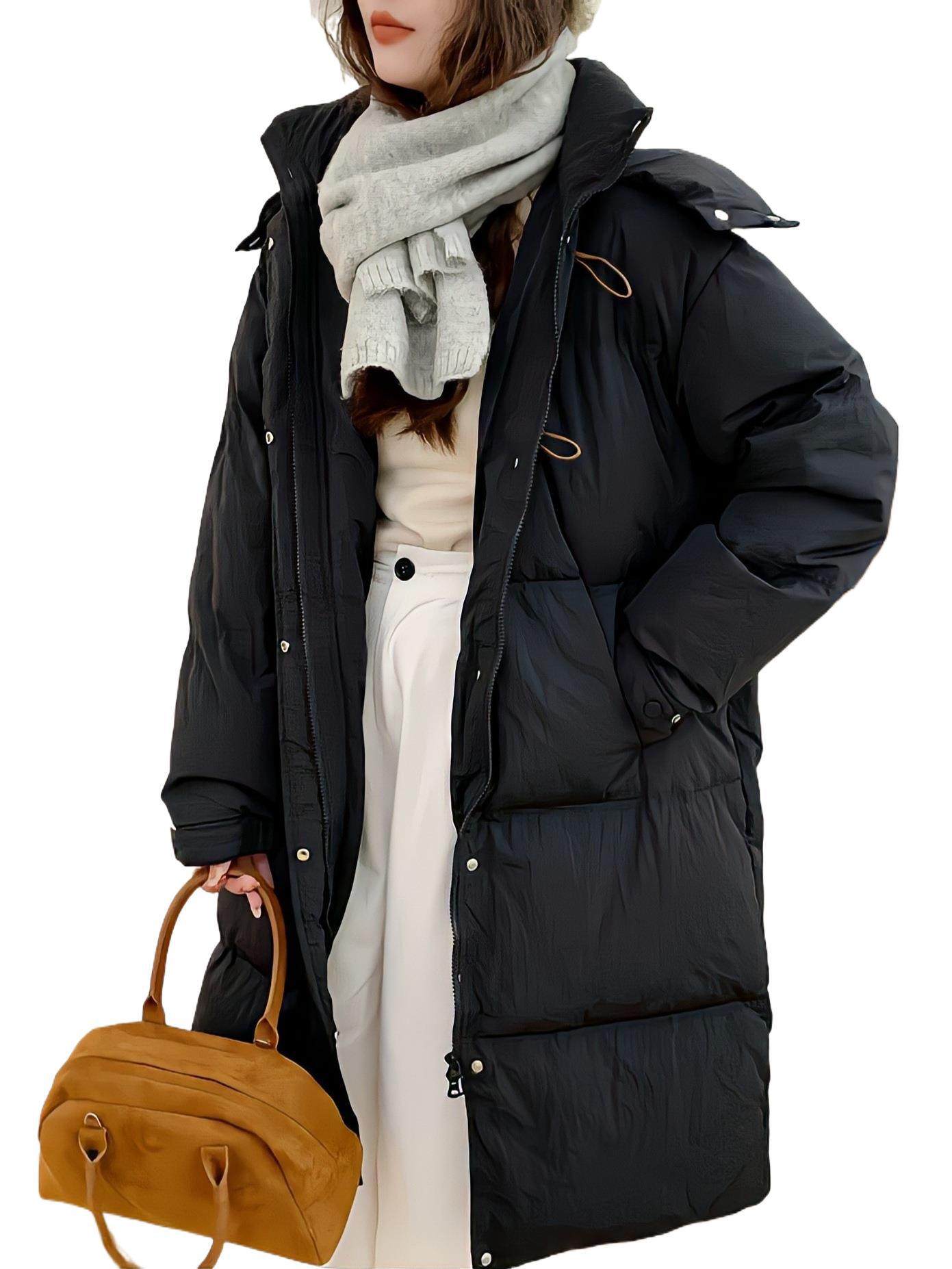 Long down Jacket for Women 2025 Winter New Korean Style Sweet Little Over-The-Knee Thickeneded Set Light Blue Pink