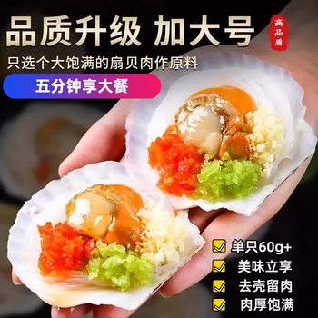 [Hongyu Fresh Kitchen] Non-Ready-To-Eat Seafood Barbecue Commercial Banquet Holiday Single 60g + Garlic Vermicelli Scallops