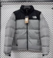 North face embroidered cotton jacket gray