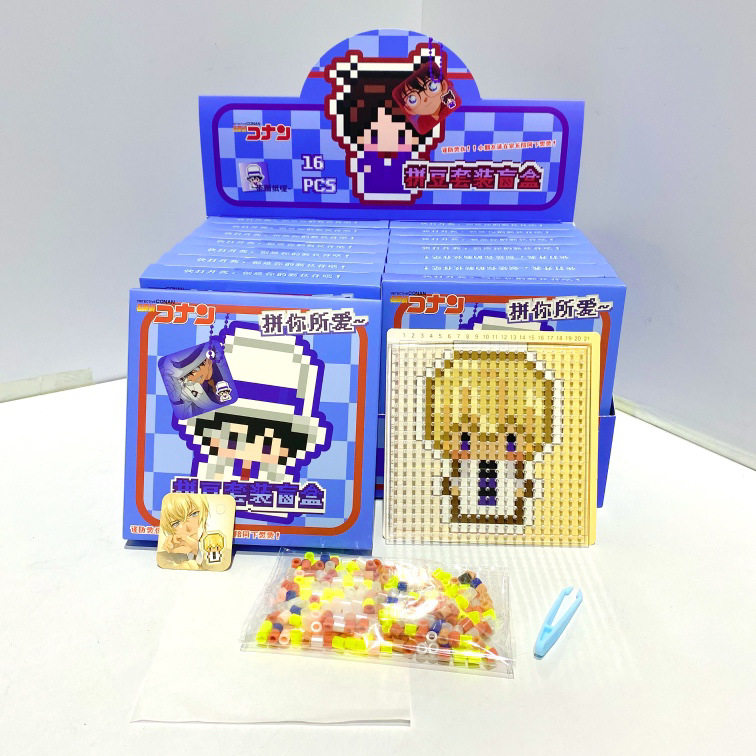 Anime Star Peripherals, Cute Cartoon Handmade DIY Decompression Toys, Creative Puzzle Beans, Blind Box Pixel Trend Toys