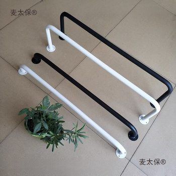 Wall-Mounted Clothes Drying Rod with Fixed Single Bar for Balcony, Bathroom, and Bay Window