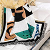 Cross-border Foreign Trade Camping Blanket Moisture-proof Picnic Mat Jacquard Tapestry ins Style Sofa Towel Thread Blanket Multifunctional Sofa Blanket