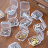 Plastic Small Box Mini Square Necklace Box Jewelry Earrings Storage Earring Box Parts Box Wholesale