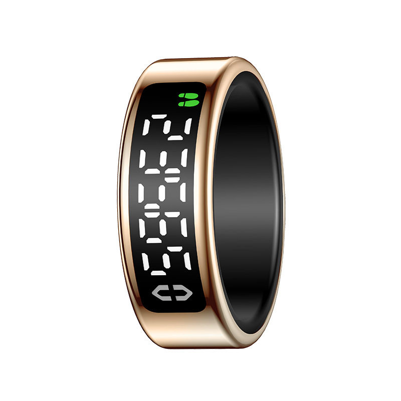 Foreign Trade SY01 Smart Ring with Display Heart Rate Blood Pressure Sleep Monitoring Remote Control Self-timer Step Meter Smart Ring