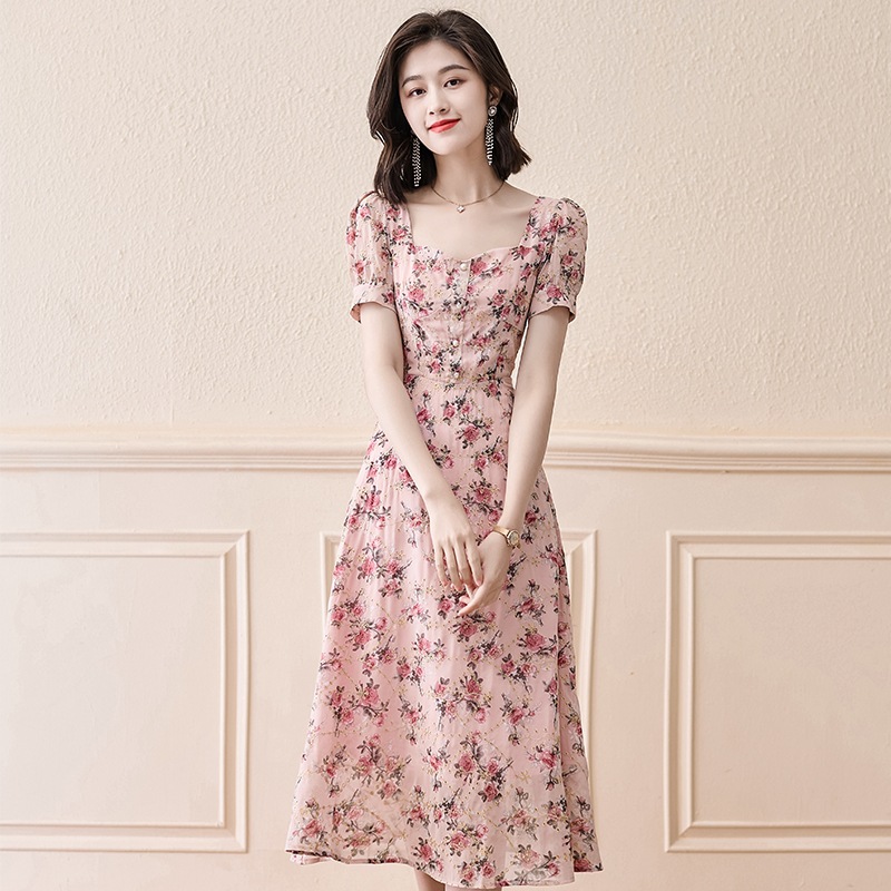 (Mới) Mã K4897 Giá 1240K: Váy Đầm Liền Thân Nữ Dotdhi Hàng Mùa Hè Họa Tiết Hoa Thời Trang Nữ Chất Liệu Vải Voan G04 Sản Phẩm Mới, (Miễn Phí Vận Chuyển Toàn Quốc).