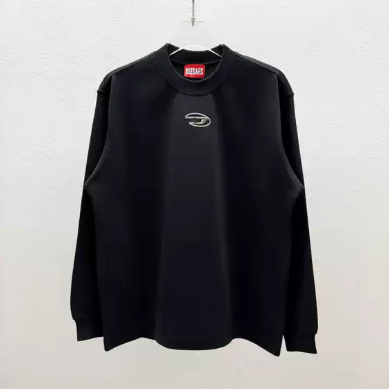 Youth Diesel Pure Cotton Long-Sleeve T-Shirt Base Layer Men's Winter Solid Color Base Layer Long-Sleeve T-Shirt Top