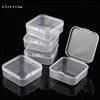 Rectangular Transparent Plastic Box Bean Storage Box Pp Flip Box Hardware Plastic Parts Packaging Empty Box Small Box