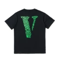black print green