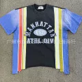 Irregular patchwork short sleeves/color