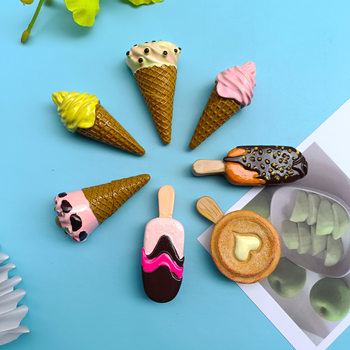 Food Toy Ice-Cold Fruit Fridge Magnet Magnetic Sticker Ice Cream Popsicle DIY Handmade Food Toy Tiktok Xiaohongshu