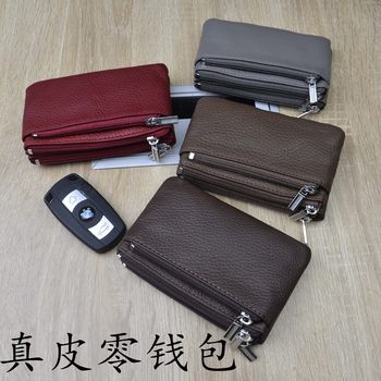 First-Layer Cowhide Coin Purse, Bus Card Holder, Korean Style Coin Purse, Genuine Leather Key Bag, Factory Wholesale